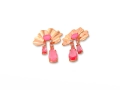 Brinco Alexandrita Gota Fusion Rosa