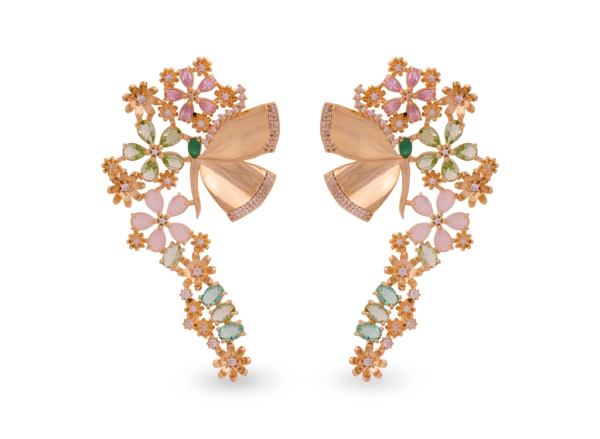 produtos combinacoes banhado a ouro 18 quilates pedras de zirconia quartzo rosa e cristais verde todas as pecas sao livres de niquel e cadmio 1573