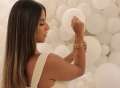 Pulseira Dourada Triangular Elos Grandes Finos
